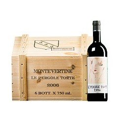 Cassa Legno 6 btg Le Pergole Torte Montevertine 2015